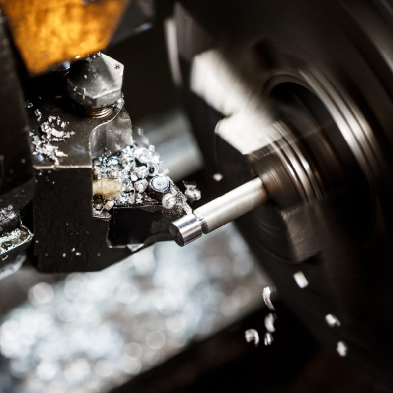 Close up of metalworking machine Close up photo of metalworking machine on plant.